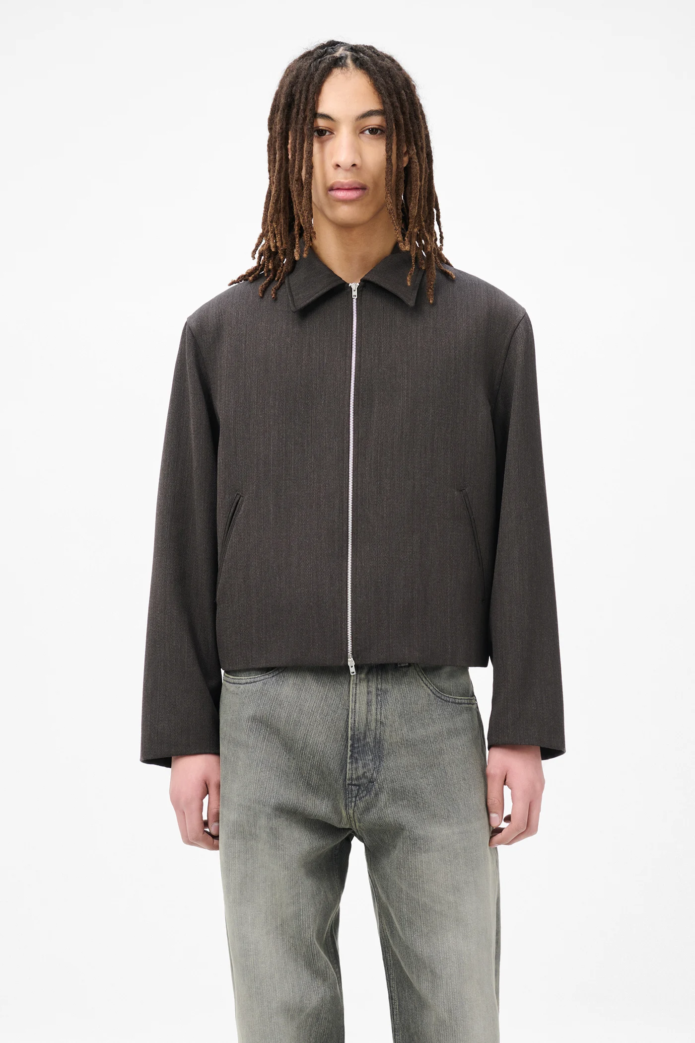 Mini Jacket Havana Brown Chain Wool - Our Legacy
