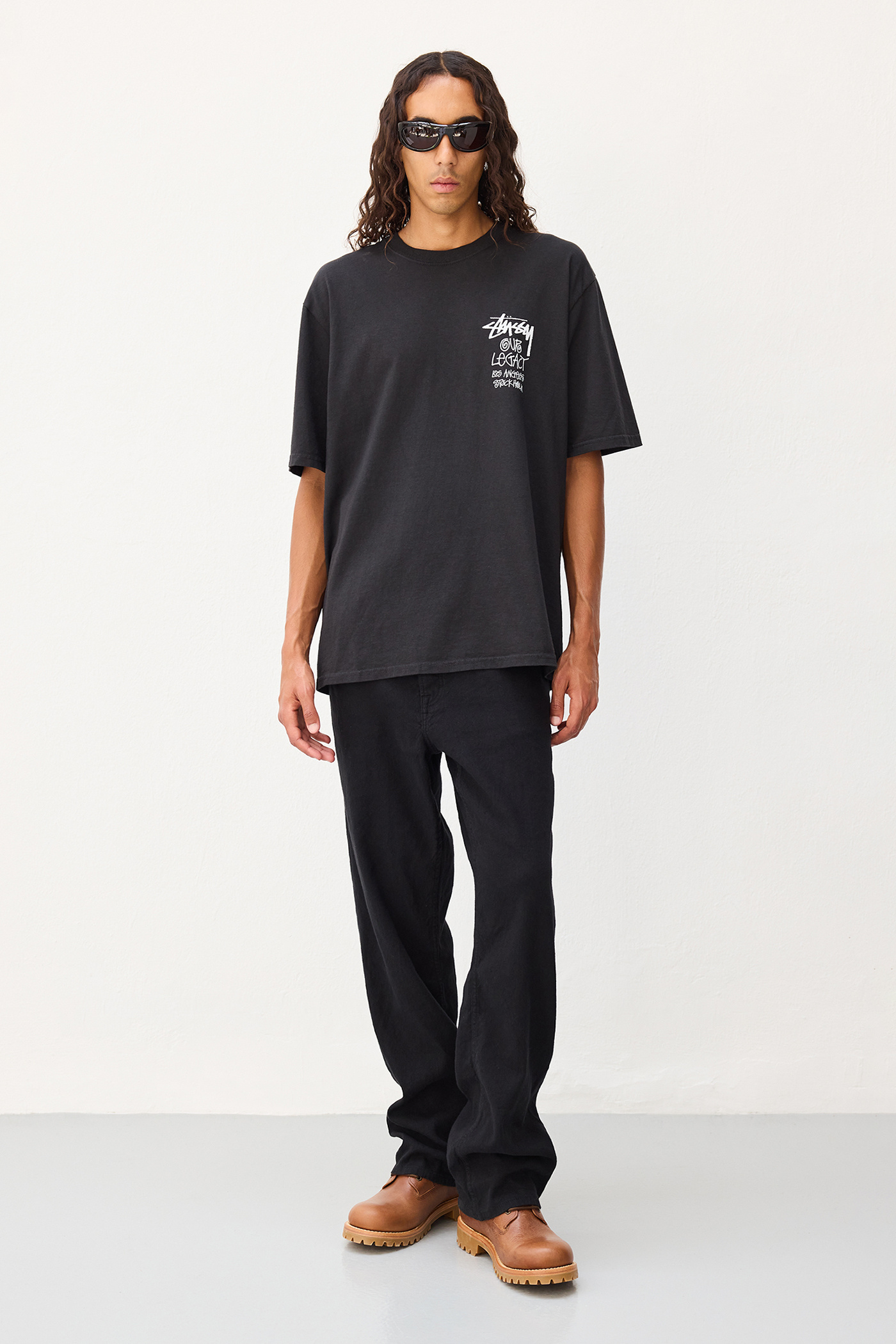 OL Surfman Pig. Dyed Tee Black