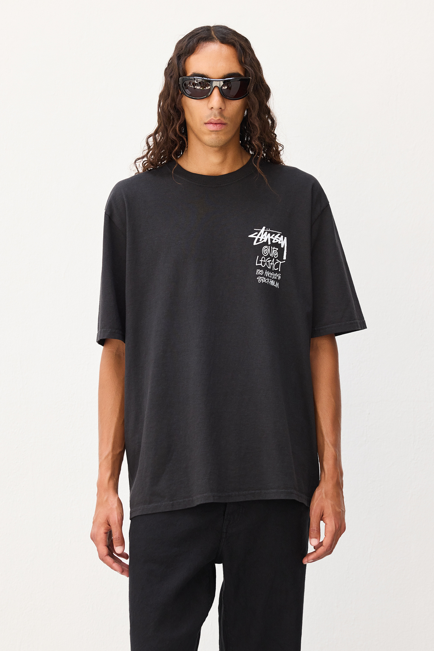 OL Surfman Pig. Dyed Tee Black