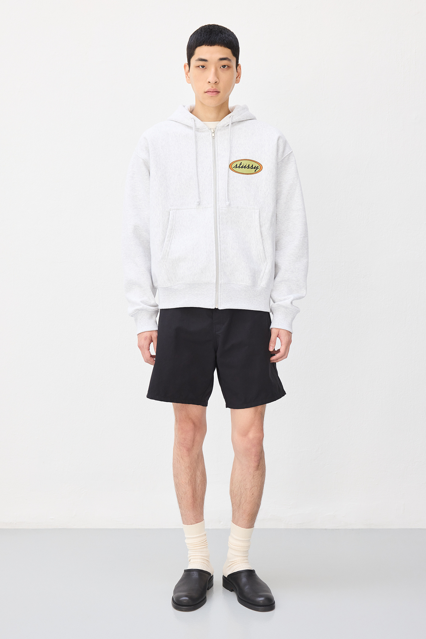 OL Oval Zip Hood Ash Heather