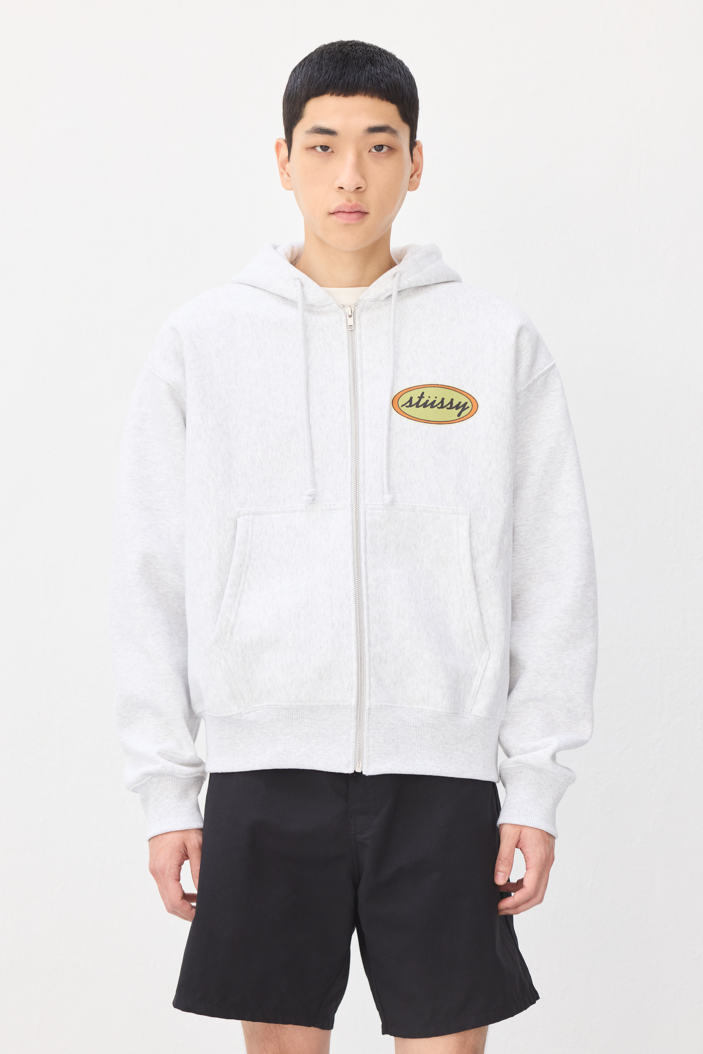 OL Oval Zip Hood Ash Heather