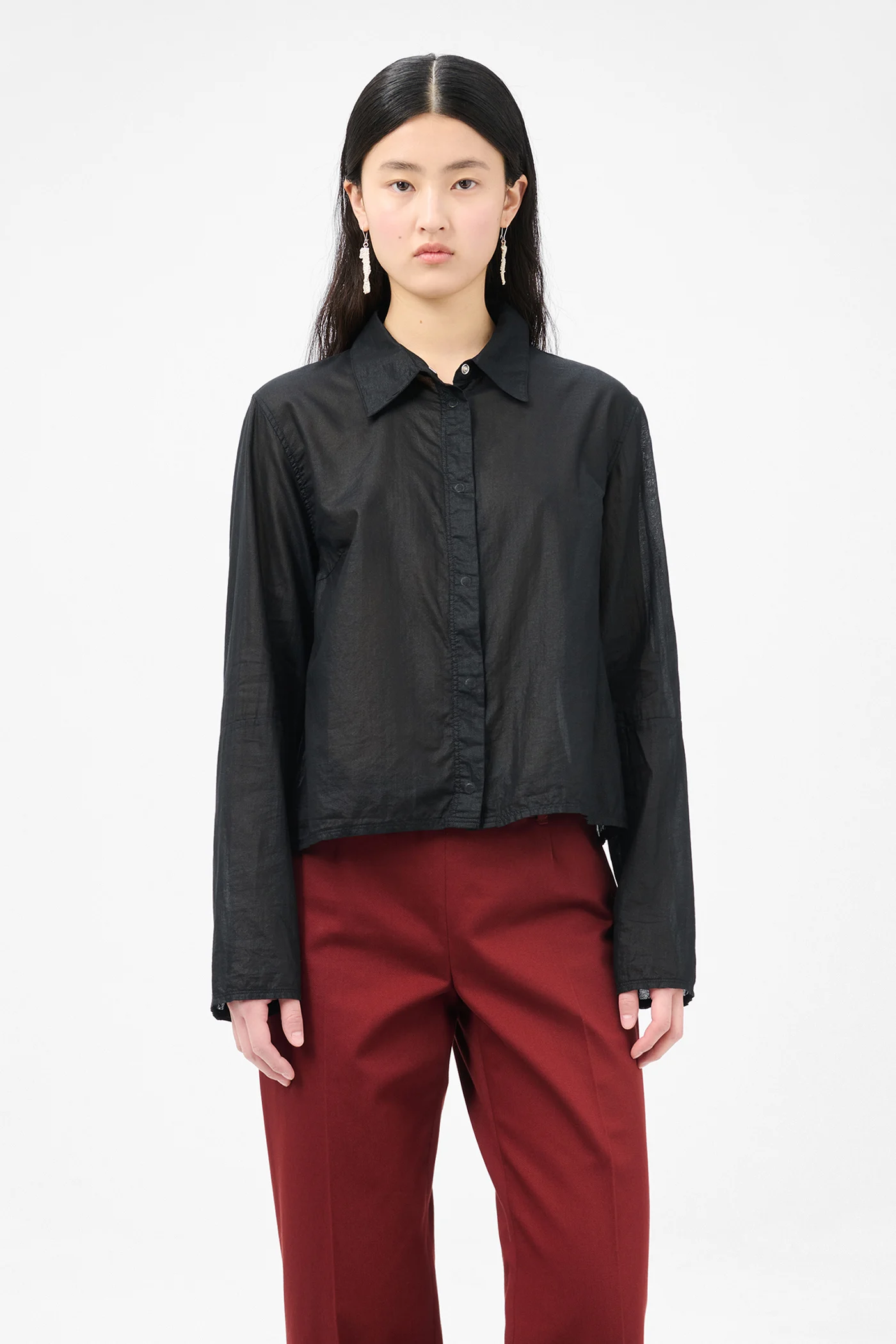 Auto Shirt Black Ink Chintzed Mussola