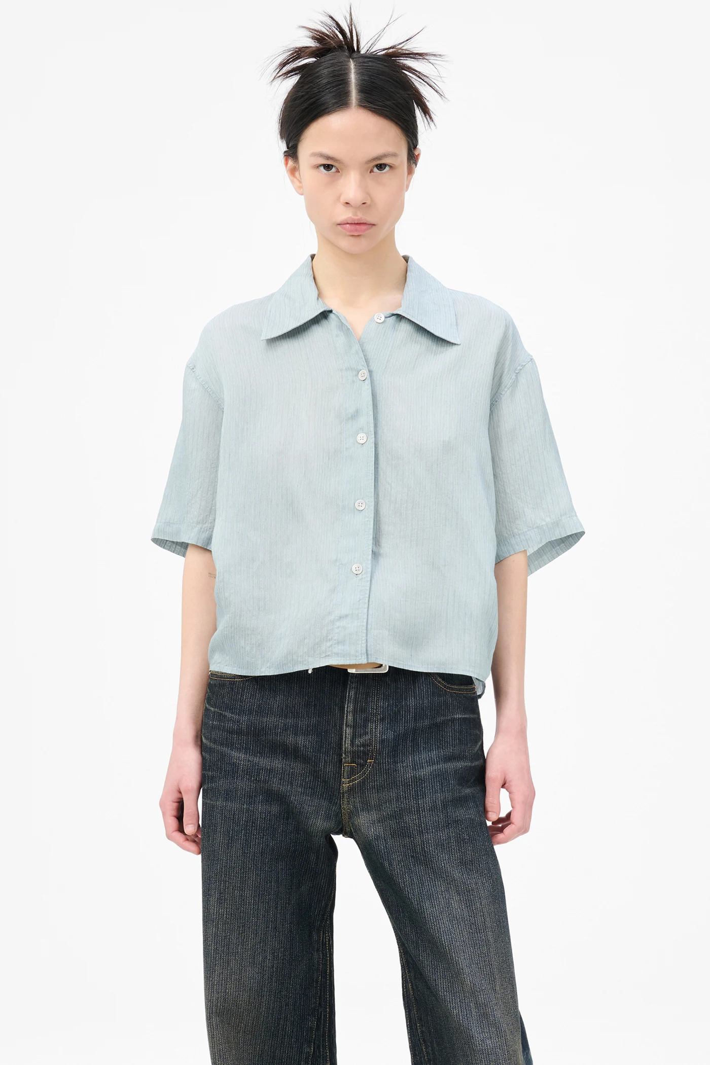 Brisk Shirt Geo Stripe Ceremonial Viscose
