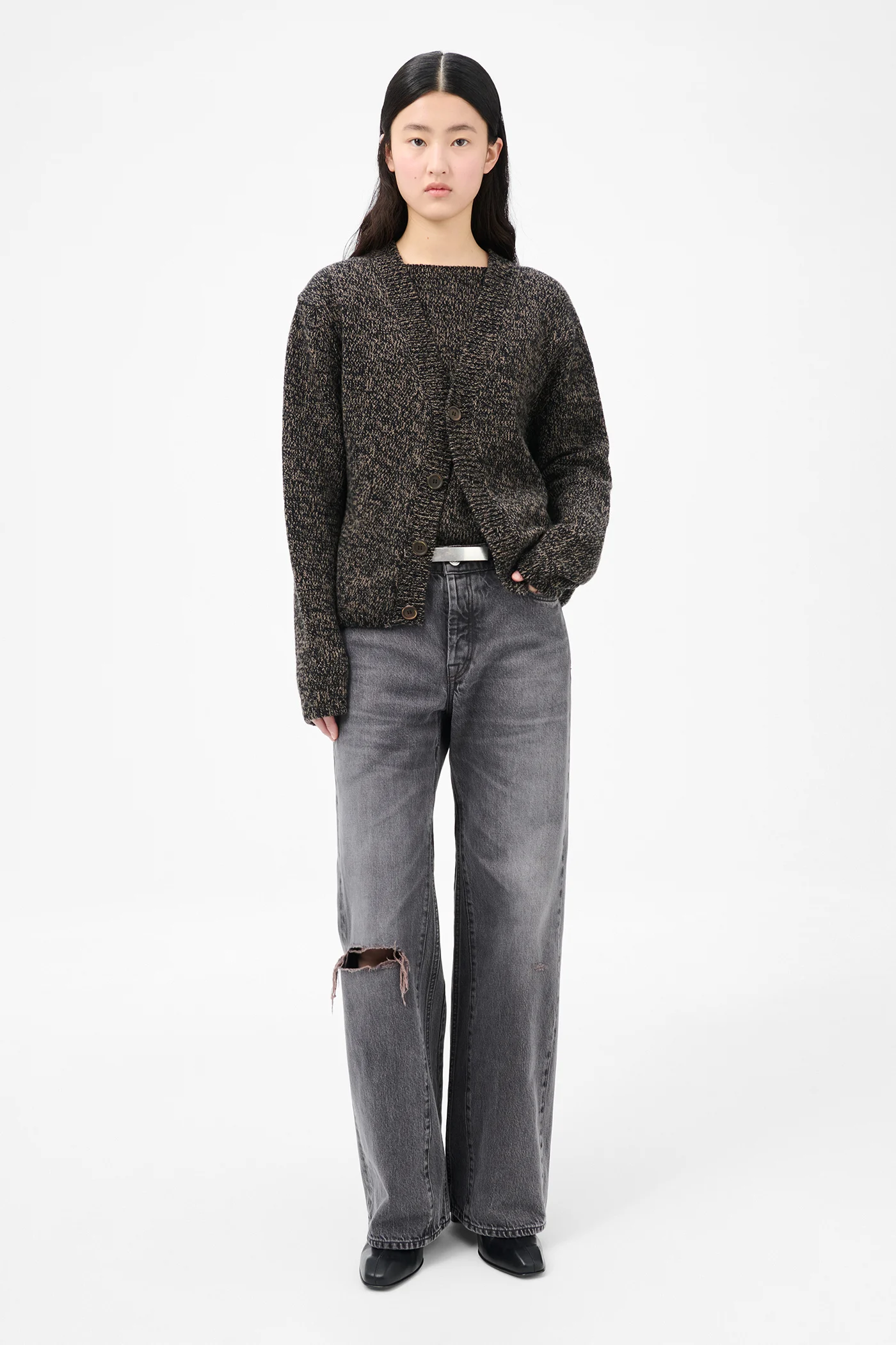 Academy Cardigan Bear Twist Mouline Wool