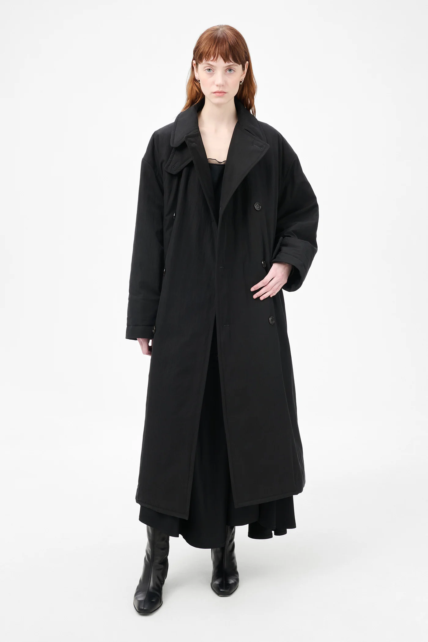 Duvet Trench Black Tide Cotton Nylon