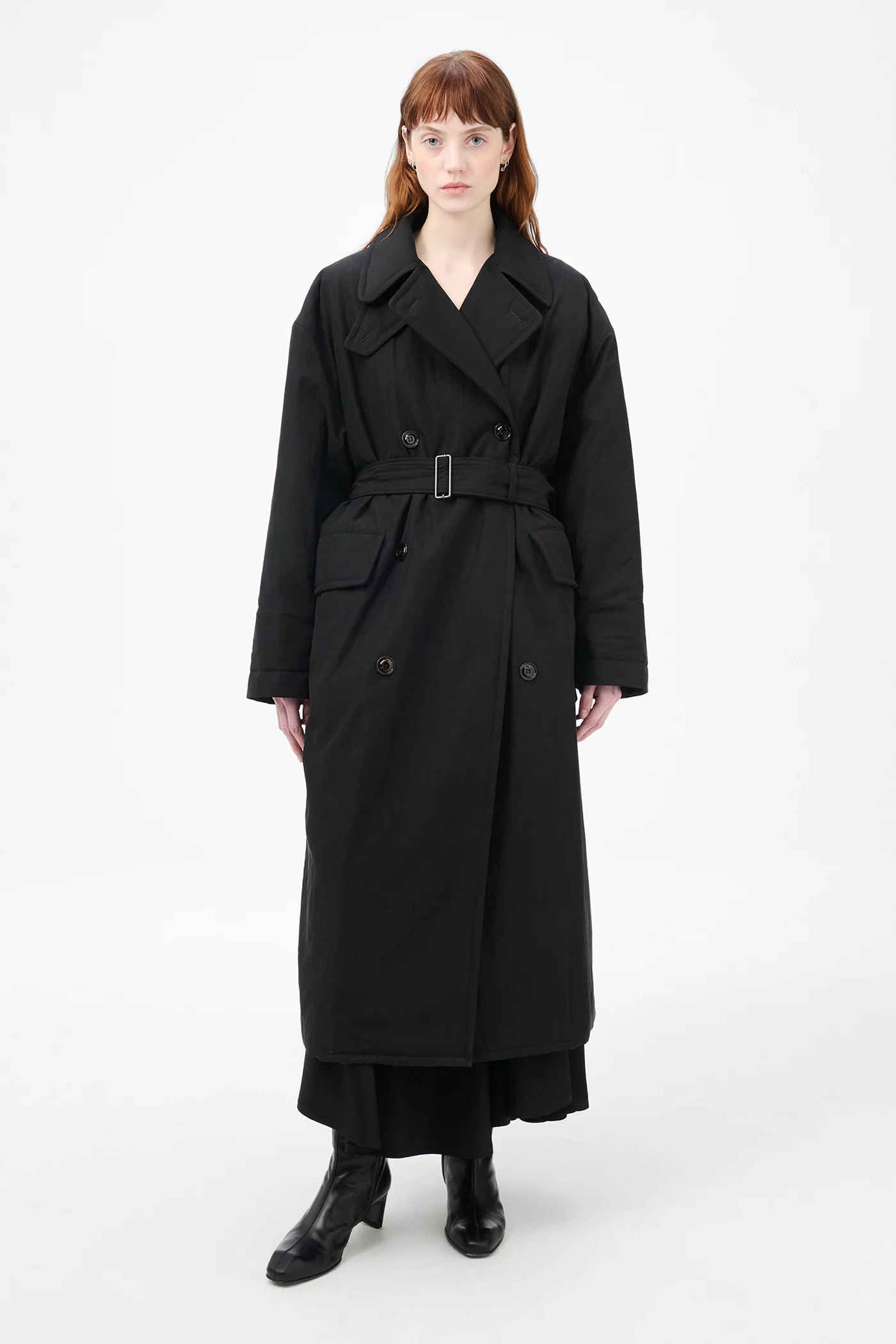 Duvet Trench Black Tide Cotton Nylon