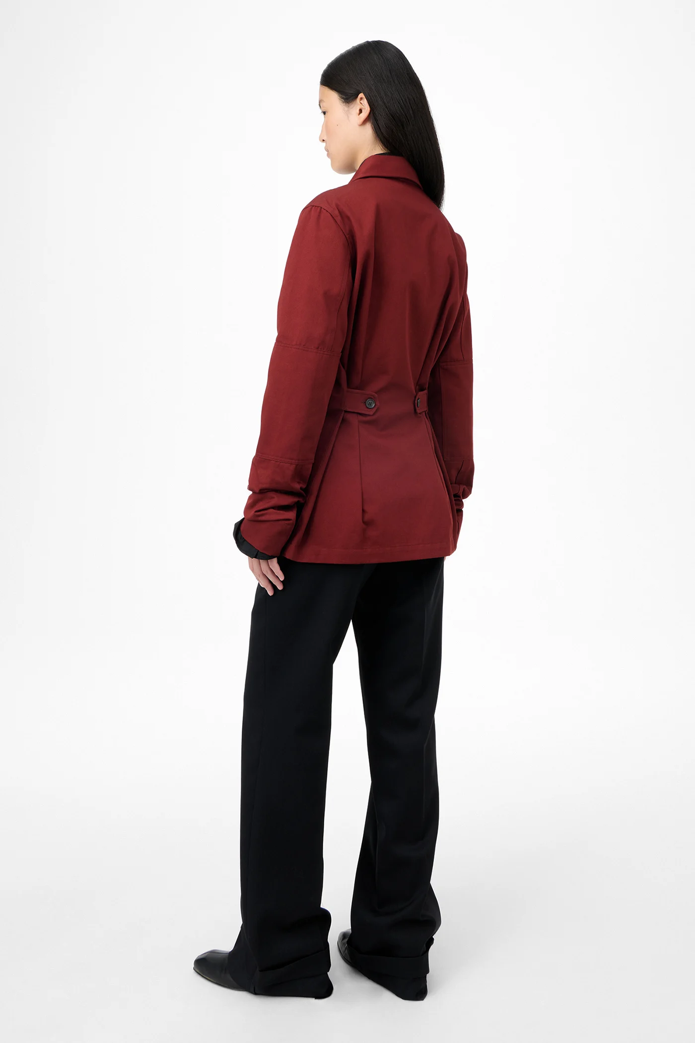 Split Jacket Profound Red Megatwist Twill - Our Legacy