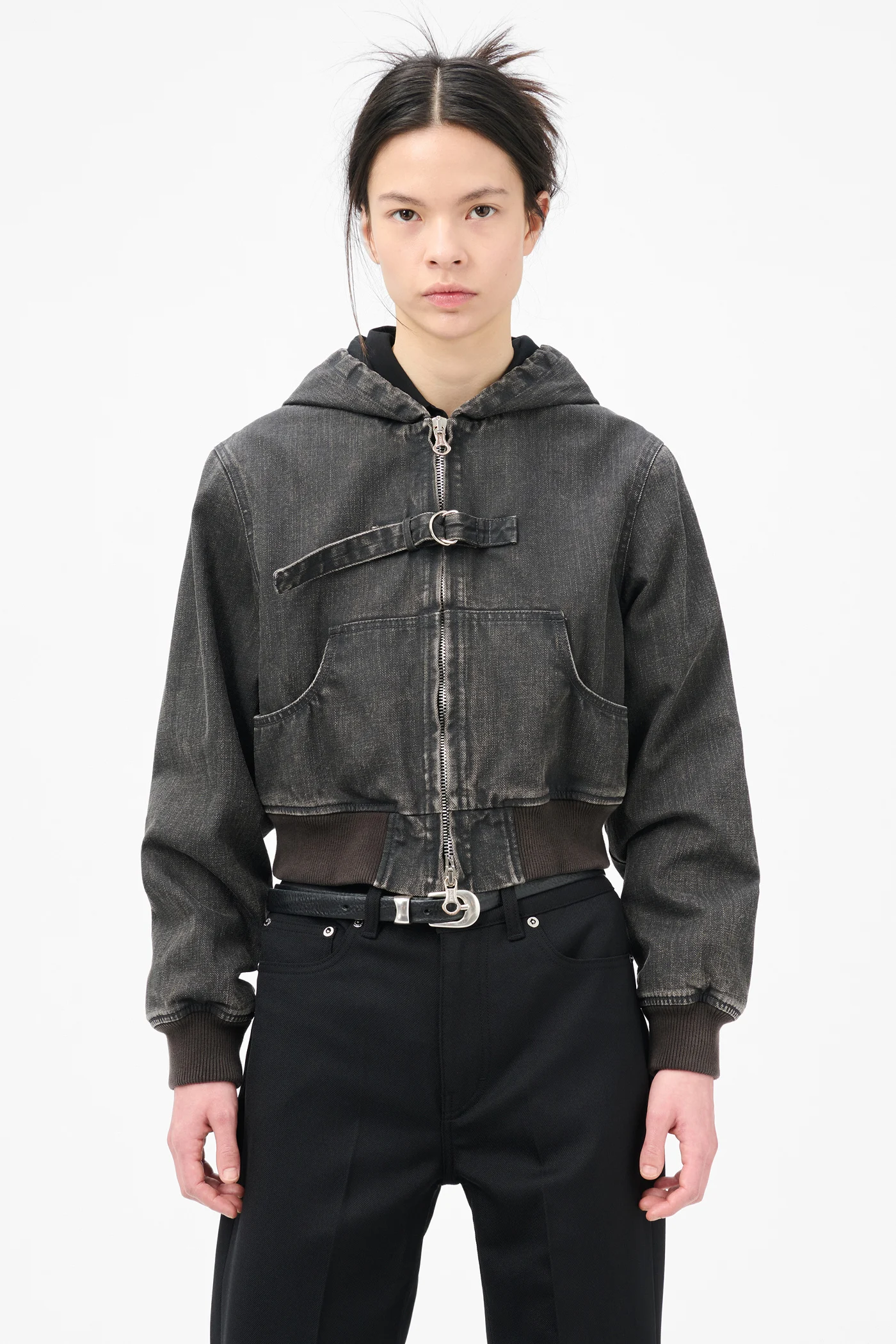 Coast Jacket Black Coated Wash