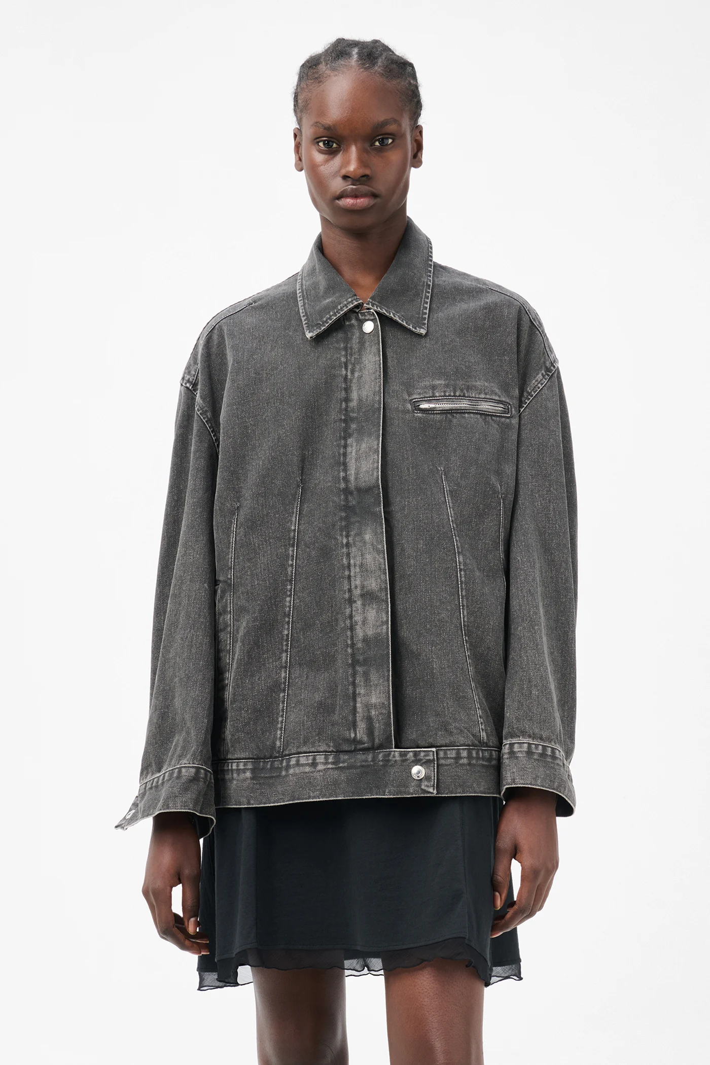 Draft Jacket Black Coated Wash