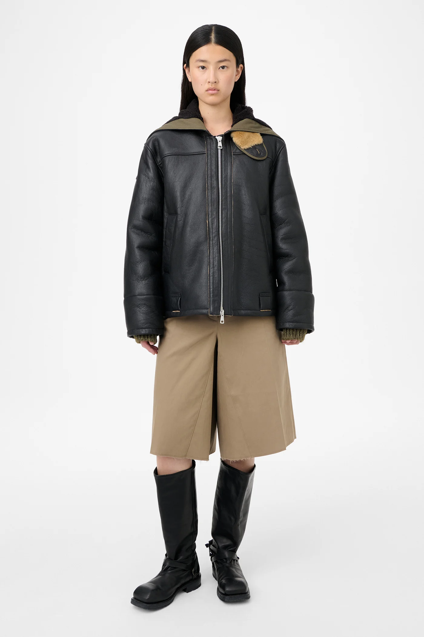 Blizzard Jacket Natural Aviator Shearling