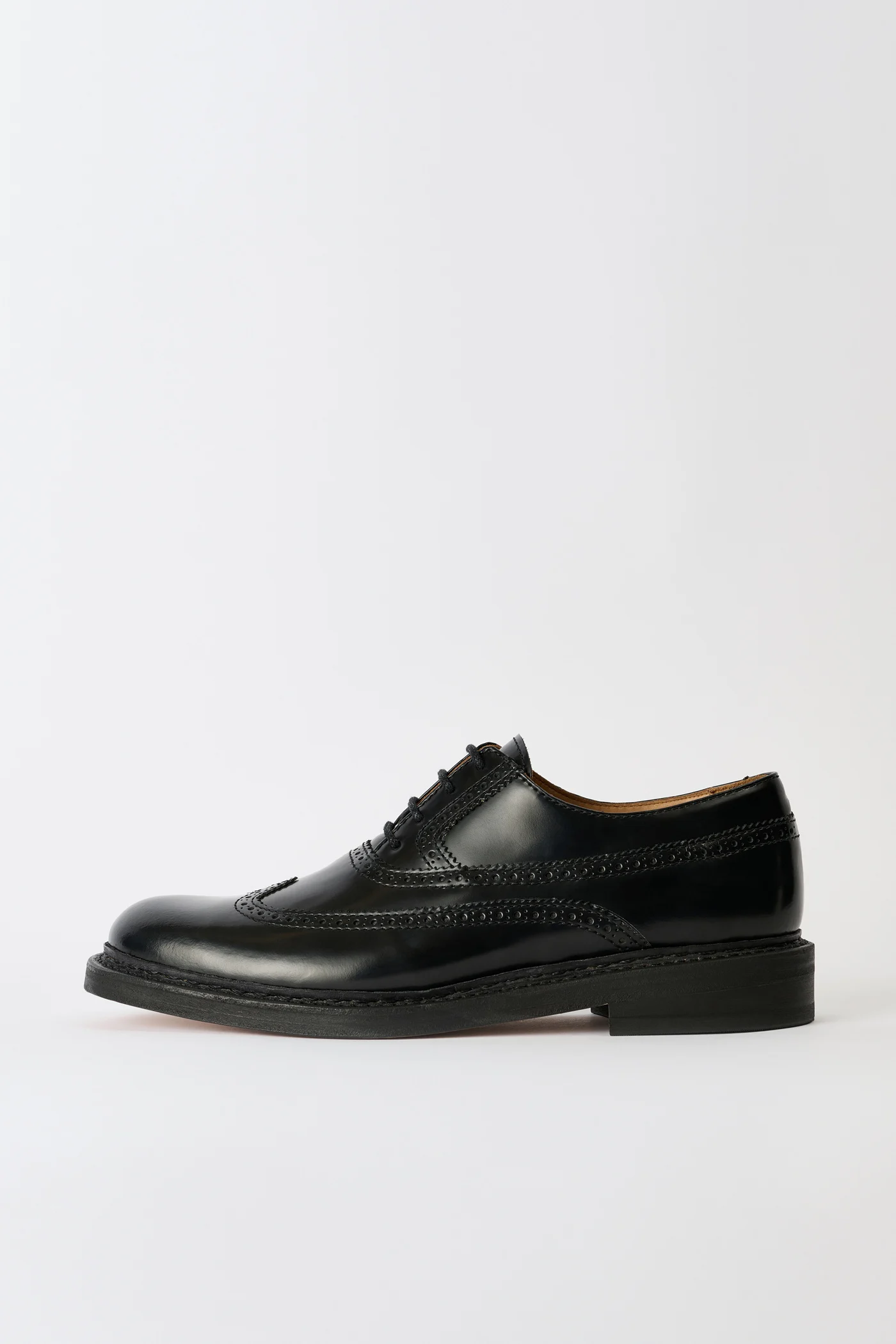 Brogue Parade Black Leather