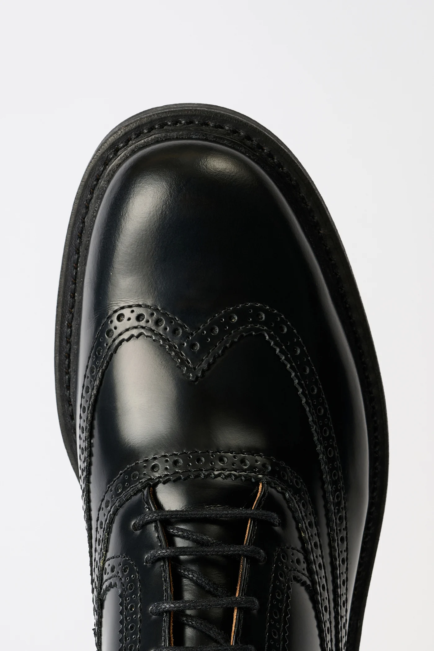 Brogue Parade Black Leather