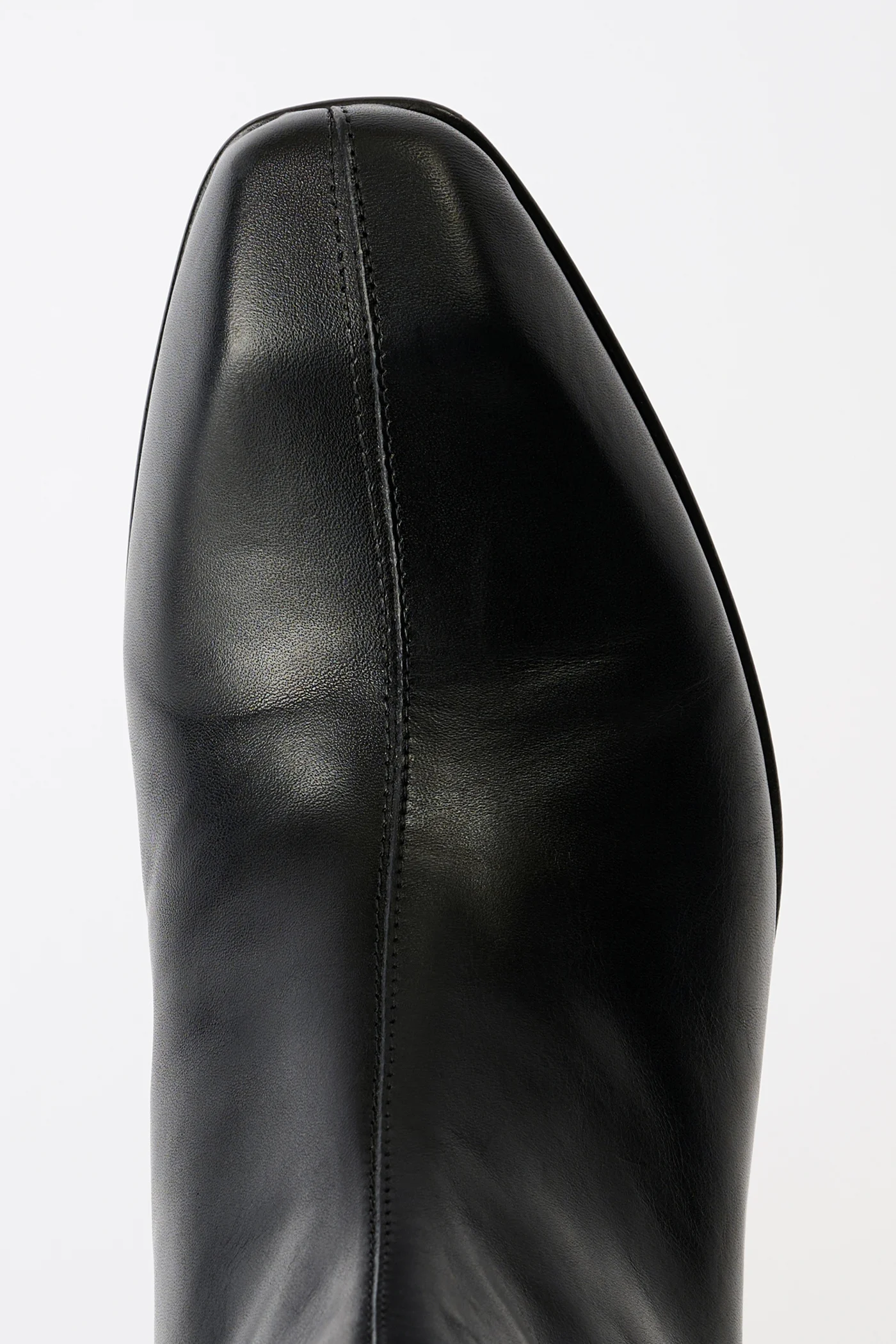 Karasu Heel Black Tensile Cattle Hide