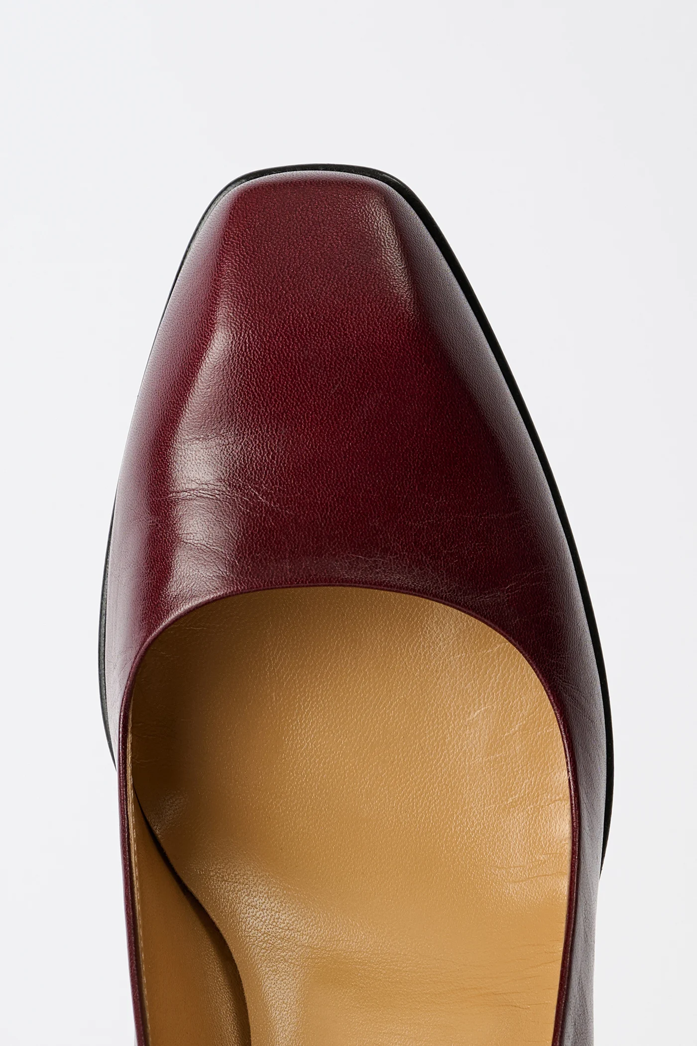 Karasu Pump True Dyed Lovers Red Leather