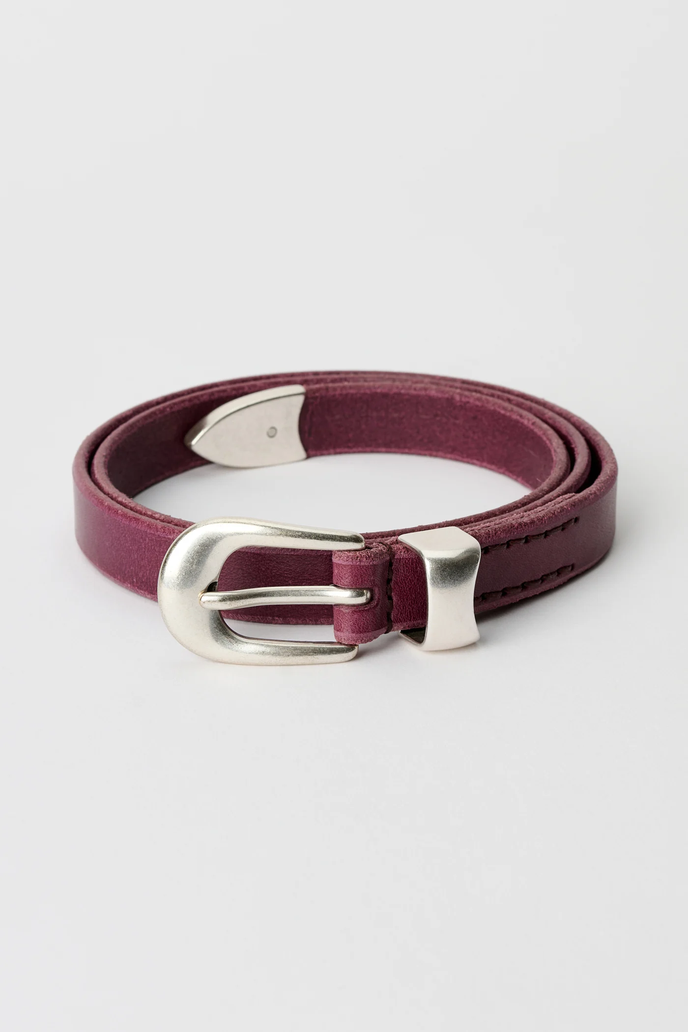 2 cm Belt Shadow Berry Leather