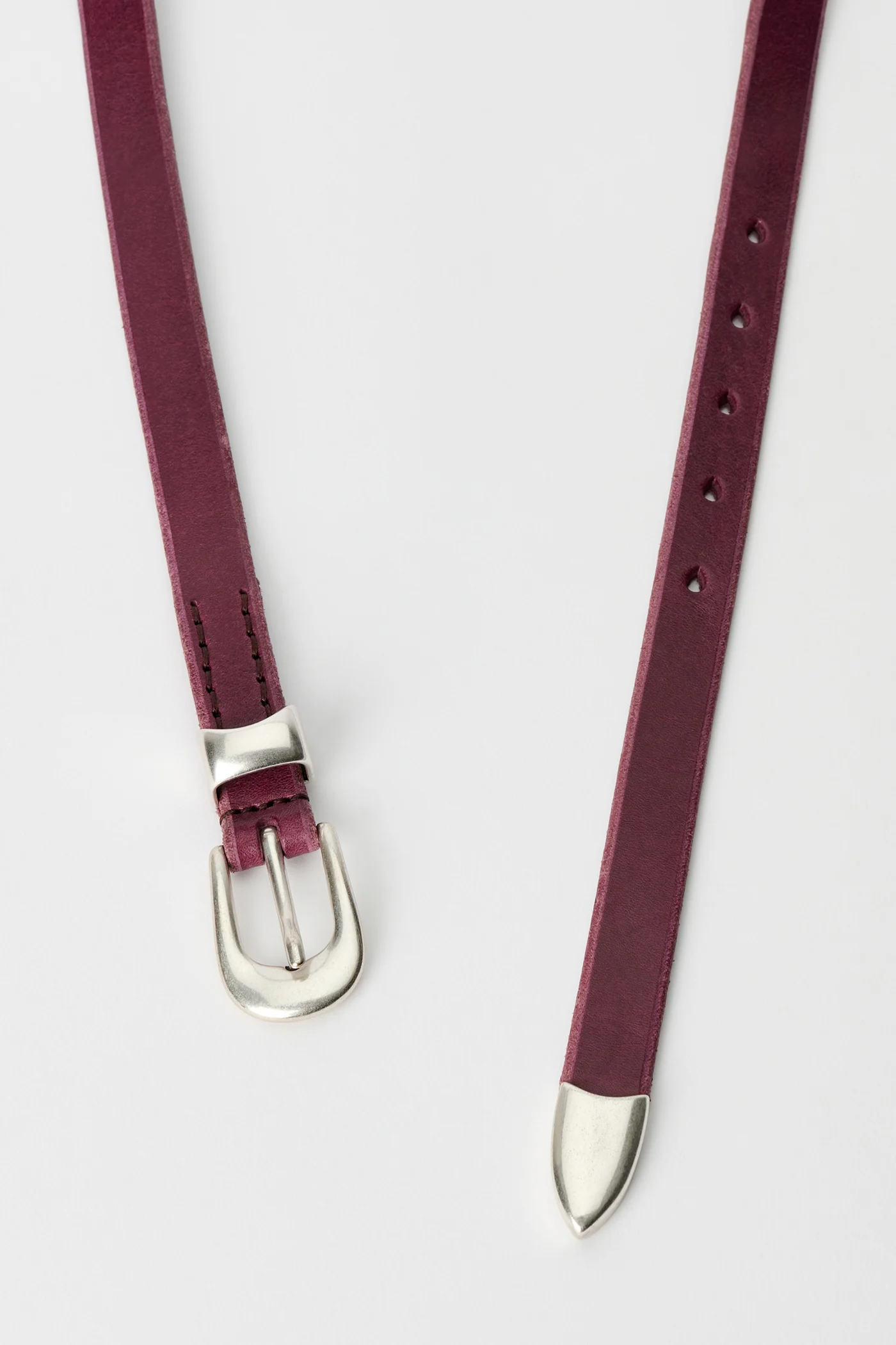 2 cm Belt Shadow Berry Leather
