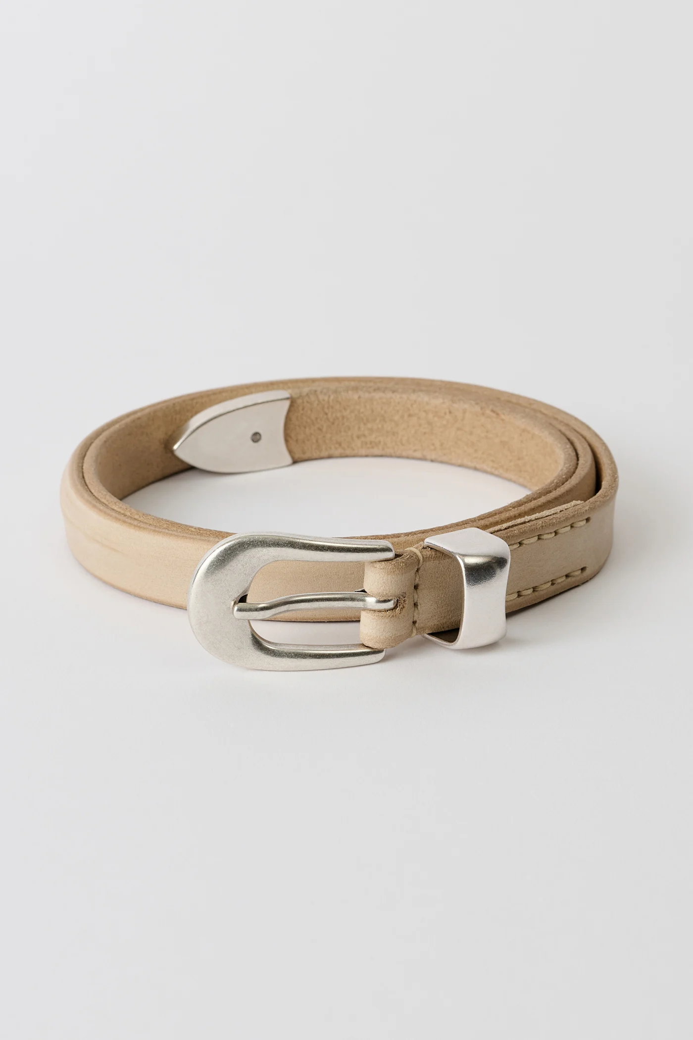 2 CM Belt Chalky White Leather