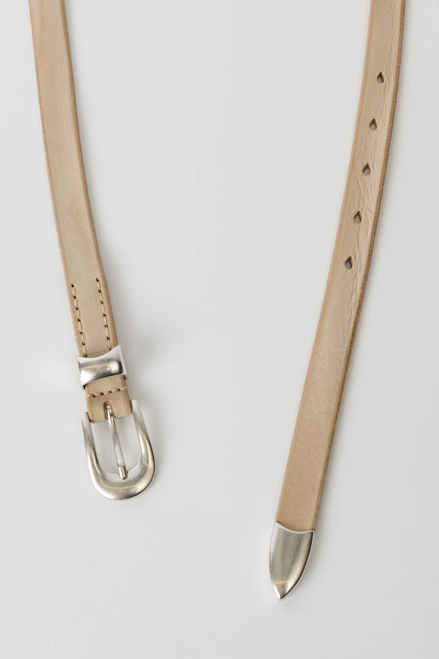 2 CM Belt Chalky White Leather