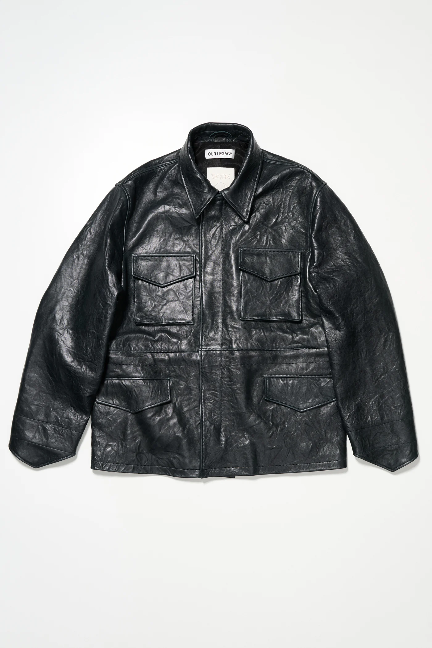 Borough Jacket Bottle Green Leather