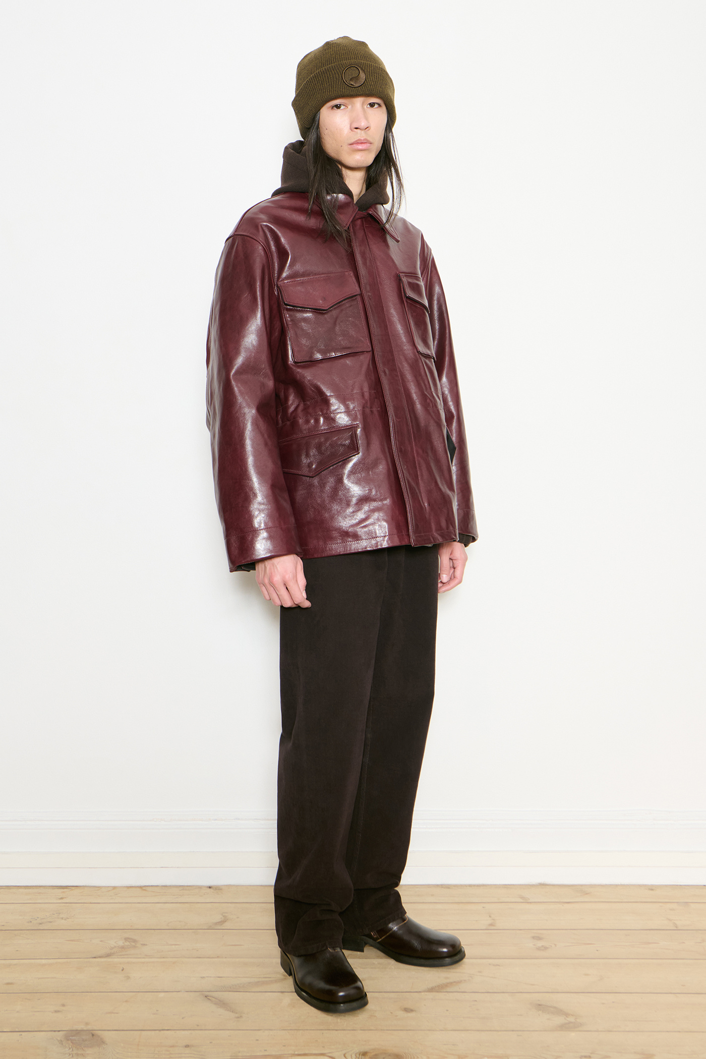 Borough Jacket Chianti Leather