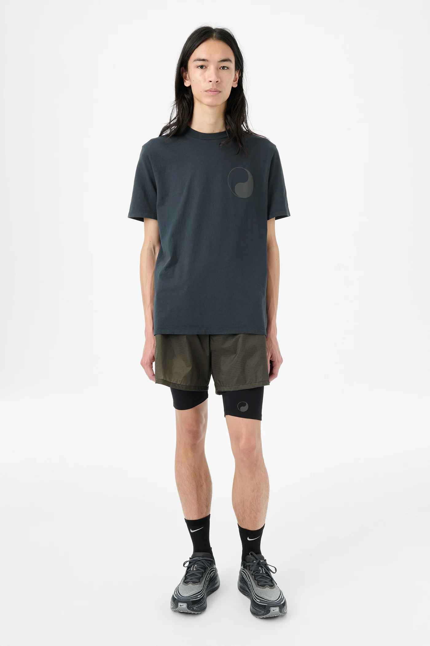 Box T-Shirt Black Reflective Print