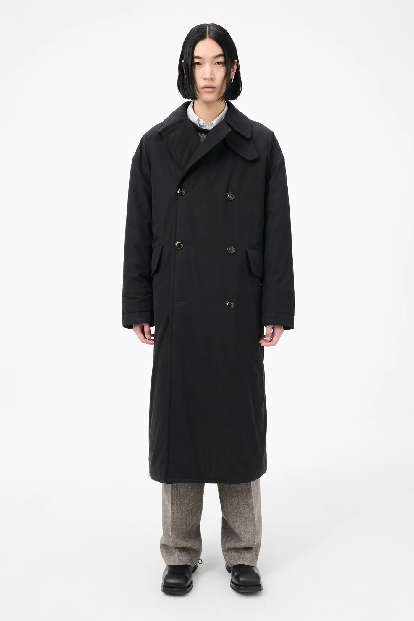 Duvet Trench Black Tide Cotton Nylon