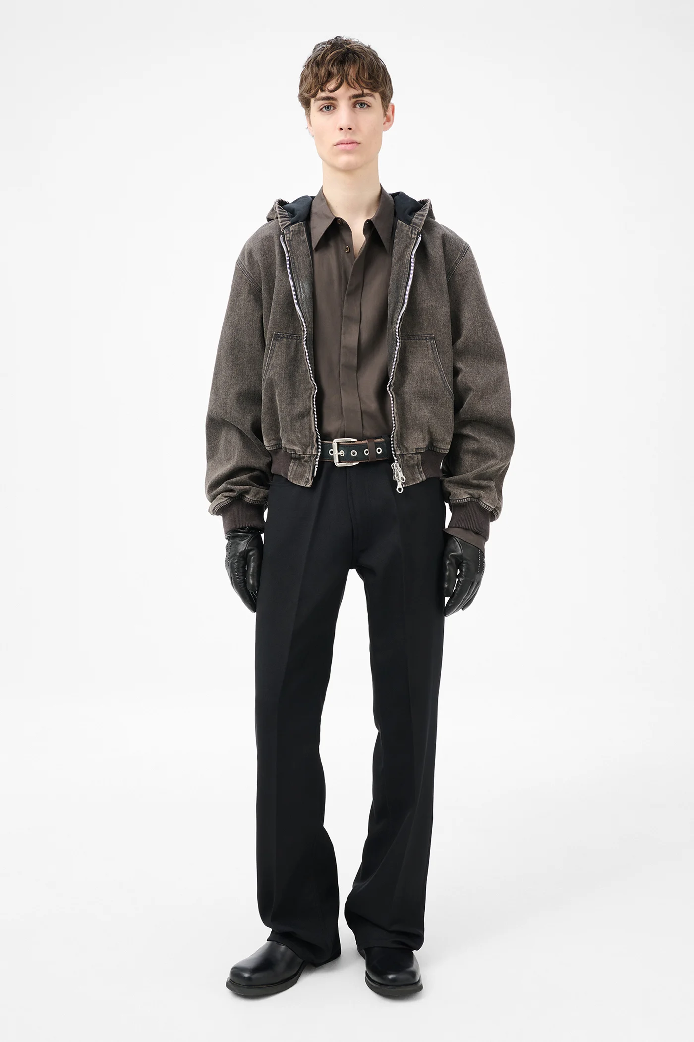 Bank Jacket Black Coated Wash