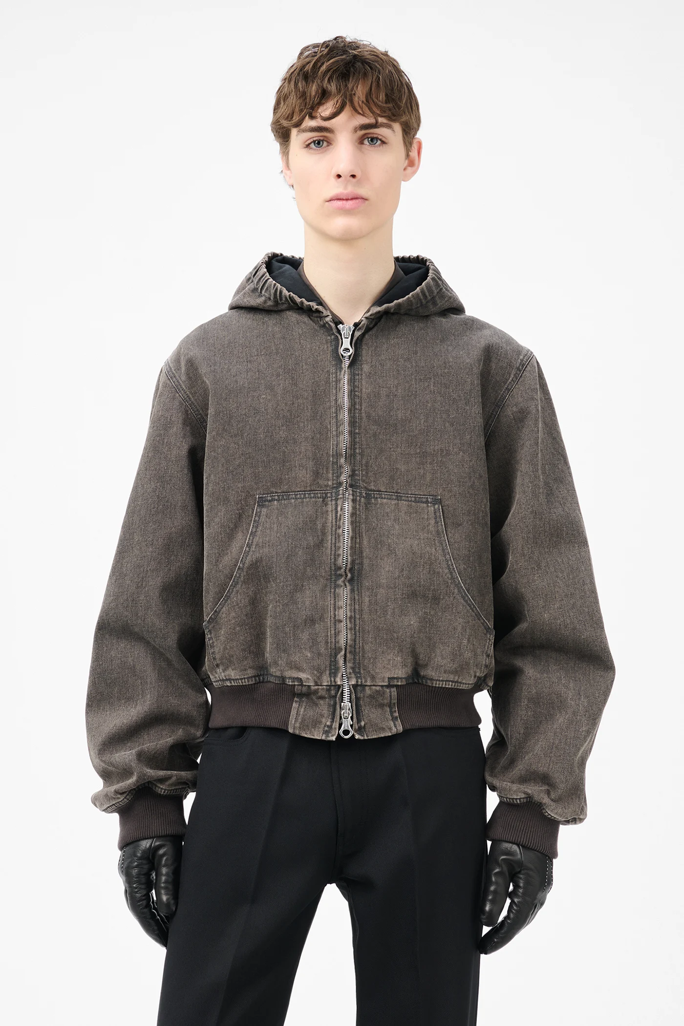 Bank Jacket Black Coated Wash