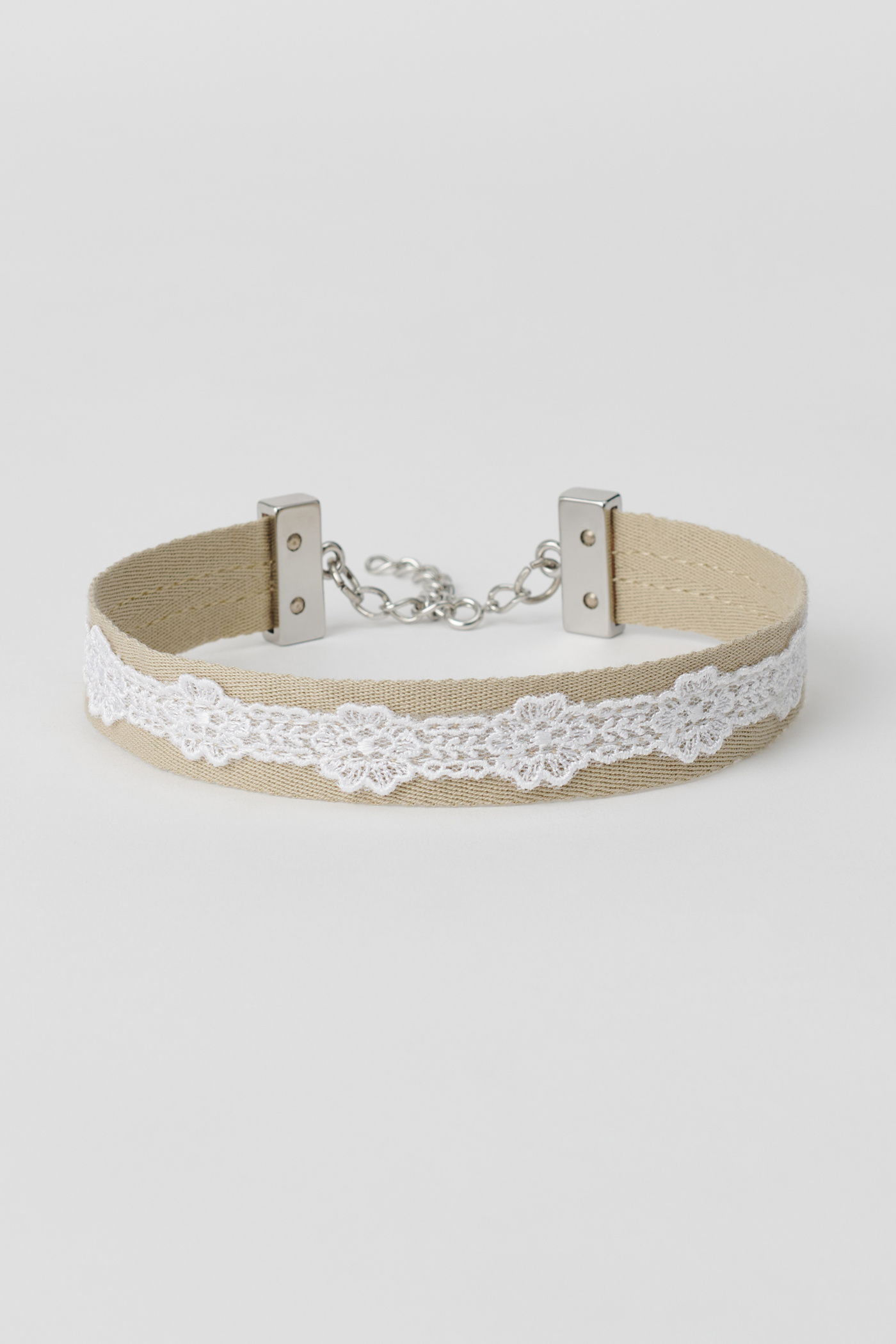 2 cm Lace Choker Off White Lace